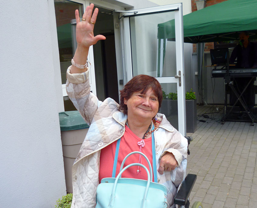 Bewohnerin des Pflegeheims Haus Beatrix in Geilenkirchen
